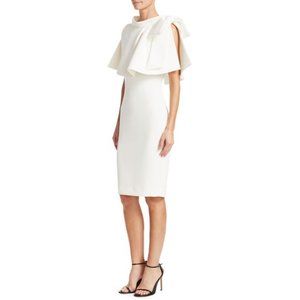 Badgley Mischka Capelet Popover Dress
